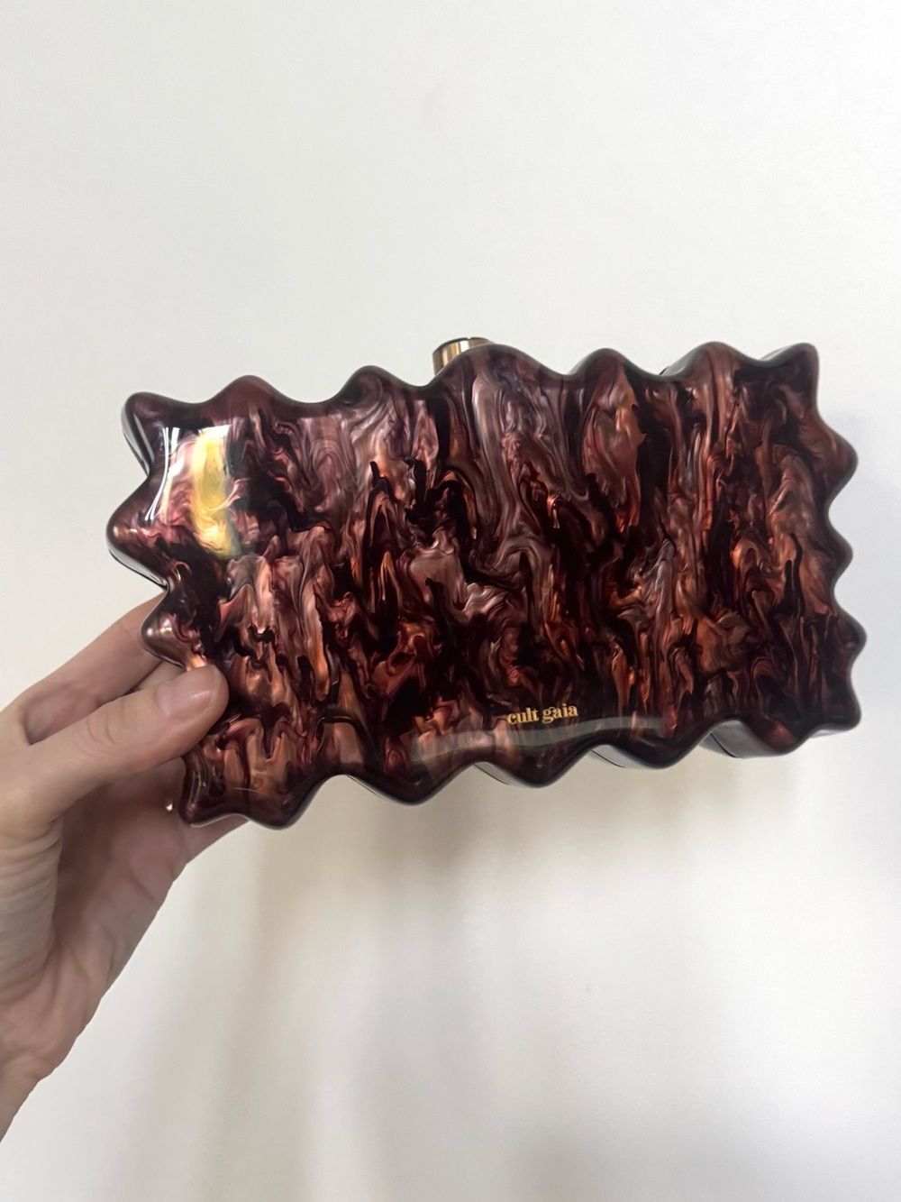 NEW Cult Gaia Paloma clutch in bronze - Picture 7 of 10